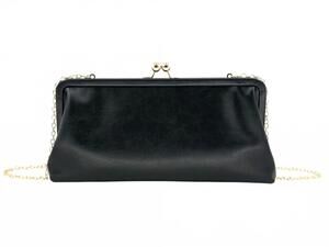 NEW BC HANDBAGS women's kiss lock clutch bag in black